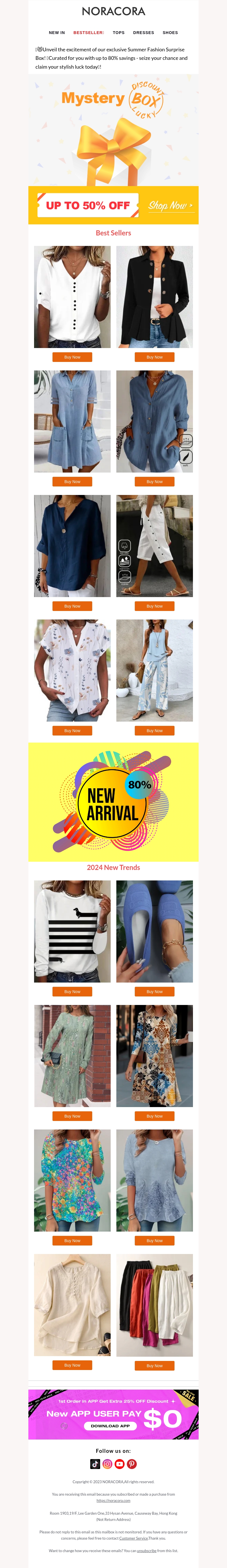 Stay trendy with our latest styles!🌴Summer sale—up to 50% off mystery boxes!💝 Stay trendy with our latest styles!🌴Summer sale—up to 50% off mystery boxes!💝