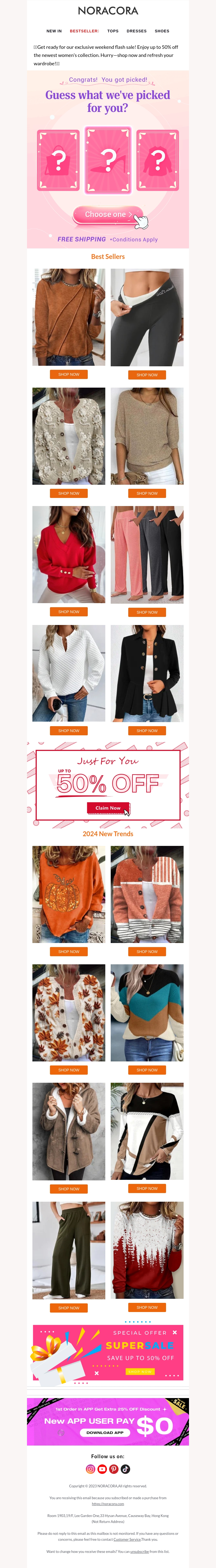 🍂Transform Your Fall Wardrobe with 50% OFF Designer Women's Fashion—Shop Now!💝 🍂Transform Your Fall Wardrobe with 50% OFF Designer Women's Fashion—Shop Now!💝