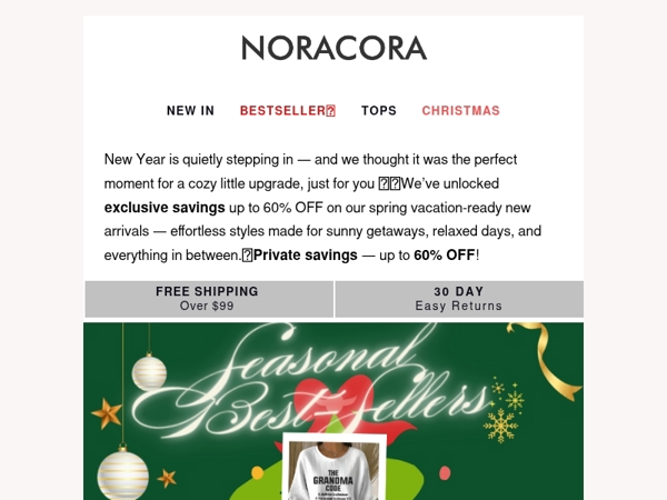 A Cozy Little Upgrade for Your Season ✨Enjoy up to 60% off!