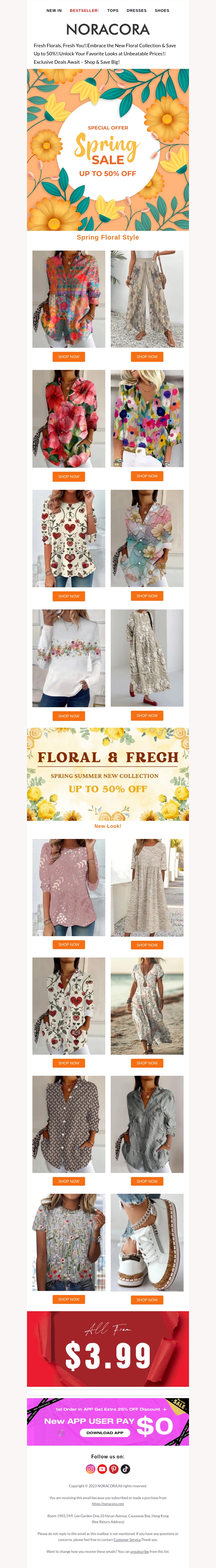 Bloom with Beauty: Step into Spring in Stunning New Styles!π· Enjoy up to 50% off! π Bloom with Beauty: Step into Spring in Stunning New Styles!π· Enjoy up to 50% off! π