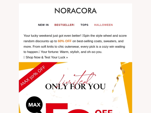 👑 Lucky You! Exclusive Weekend Flash Sale – Random Discounts Up to 60% OFF! 💎