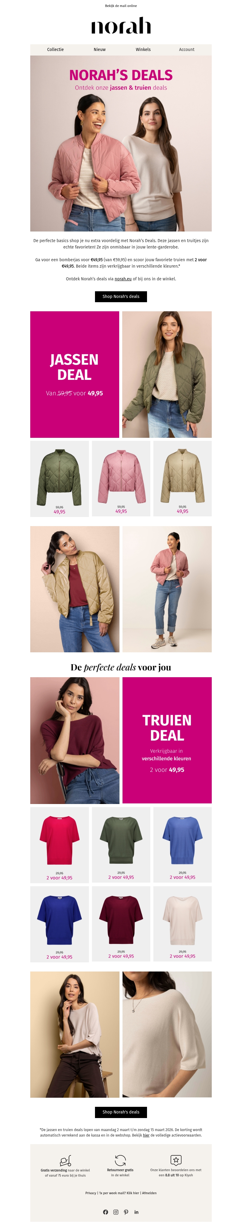 De nieuwste Norah’s deals voor jou De nieuwste Norah’s deals voor jou
