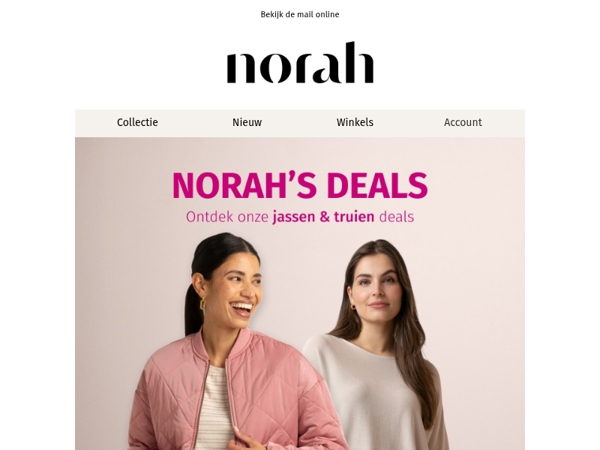 De nieuwste Norah’s deals voor jou
