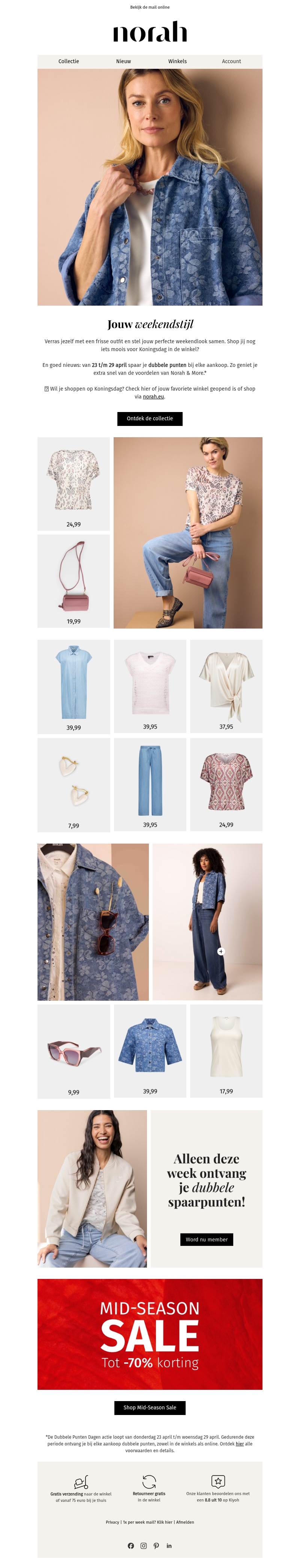 Ontdek jouw nieuwe weekendlook 🌼 Ontdek jouw nieuwe weekendlook 🌼