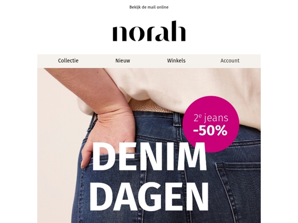 Denim Dagen: 50% korting op je 2e jeans 👖