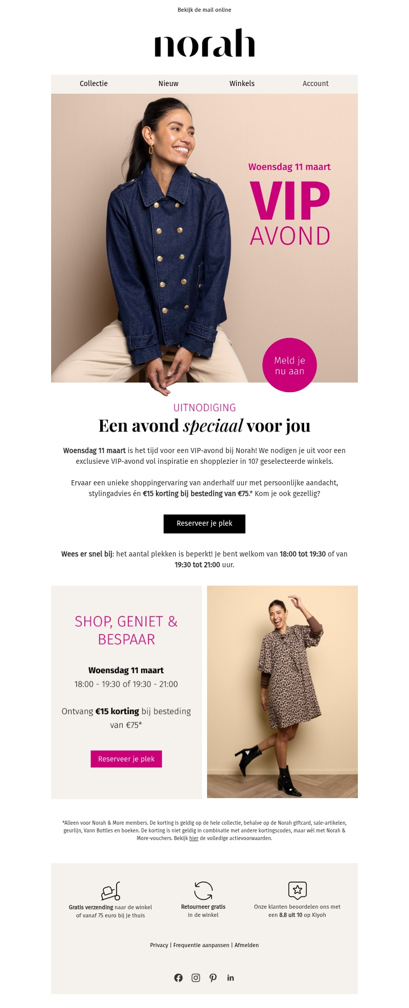 Woensdag 11 maart: exclusieve VIP-avond! ✨ Woensdag 11 maart: exclusieve VIP-avond! ✨