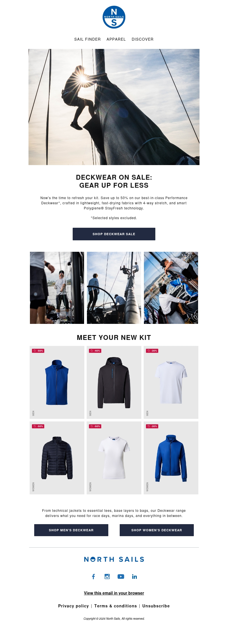 Performance Deckwear Up To 50% Off Performance Deckwear Up To 50% Off