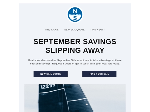 Seasonal Savings End September 30th