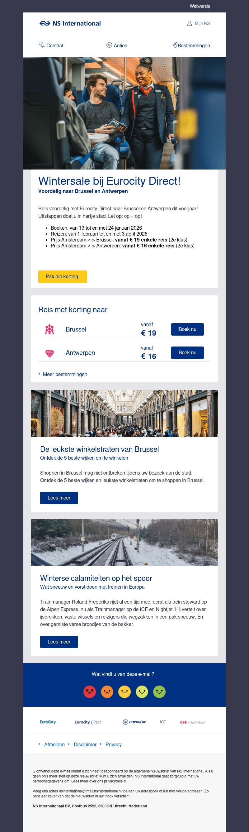 Nu: Eurocity Direct Wintersale Nu: Eurocity Direct Wintersale
