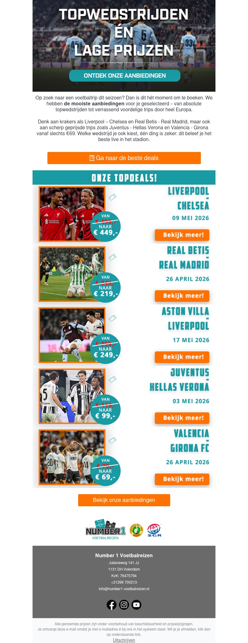 ποΈ Voetbalreizen met korting, scoor jouw trip ποΈ Voetbalreizen met korting, scoor jouw trip