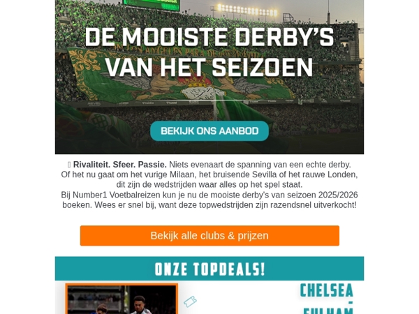Dit zijn de derby's die je móet zien 😍

