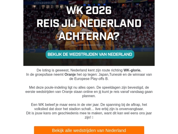 🇳🇱 De WK-loting is geweest, Nederland weet zijn tegenstanders