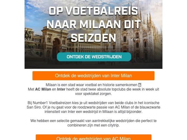 🇮🇹 Voetbalreis naar Milaan: twee clubs één stad