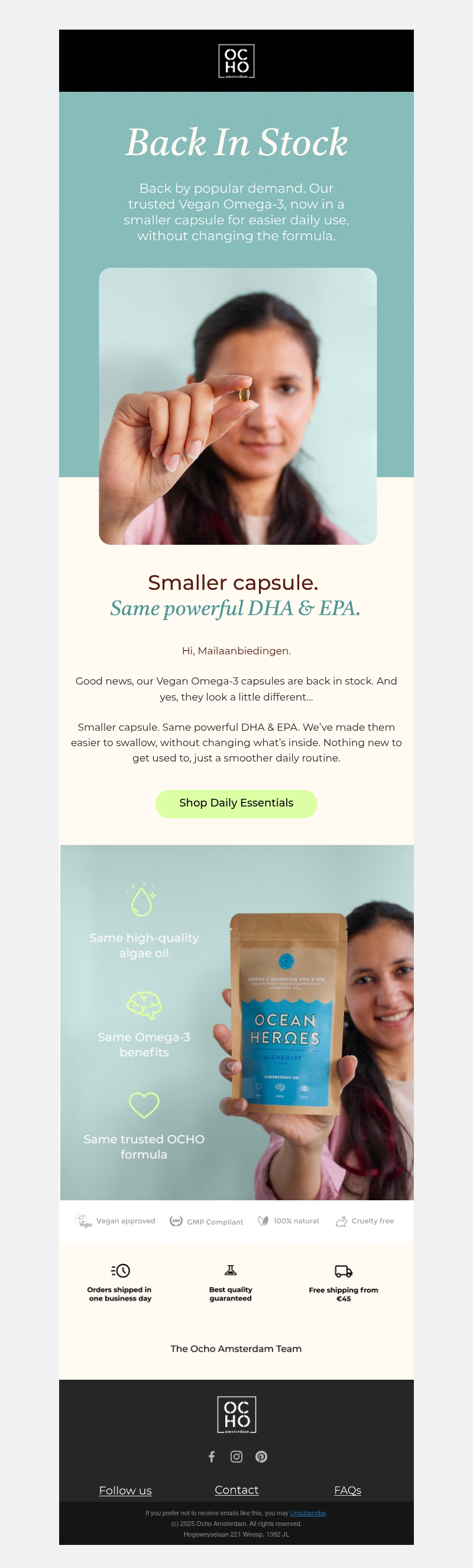 Same Omega-3 you love. Smaller capsule. π Same Omega-3 you love. Smaller capsule. π