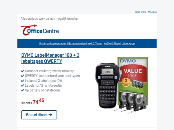 Mis de kans niet! Geweldig aanbod van de dag!