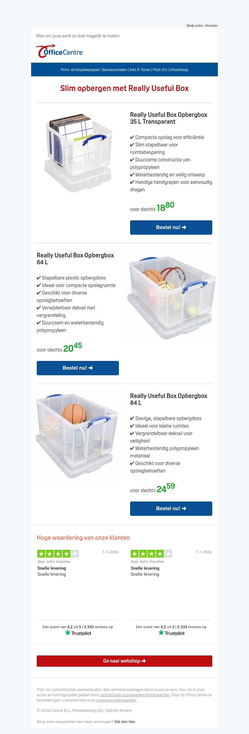 Meer overzicht? Deze opbergboxen maken het eenvoudig Meer overzicht? Deze opbergboxen maken het eenvoudig