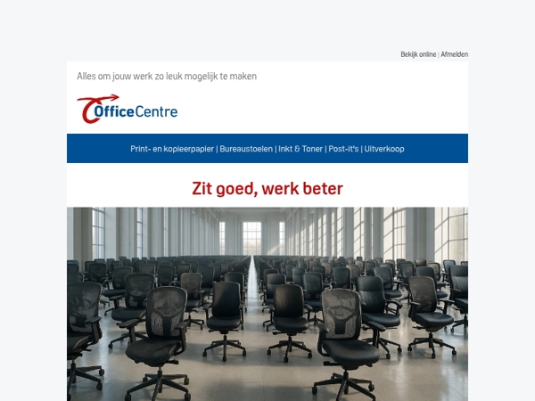 Vind de bureaustoel die écht bij je past