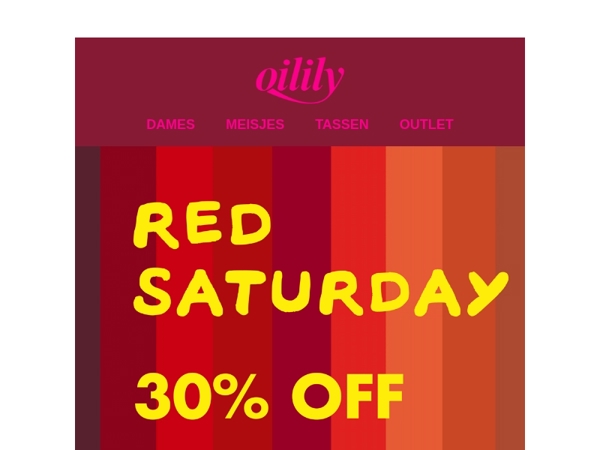 Welkom bij RED SATURDAY ❤️