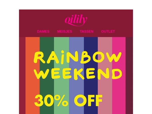 Bereid je voor op Rainbow Weekend 🌈