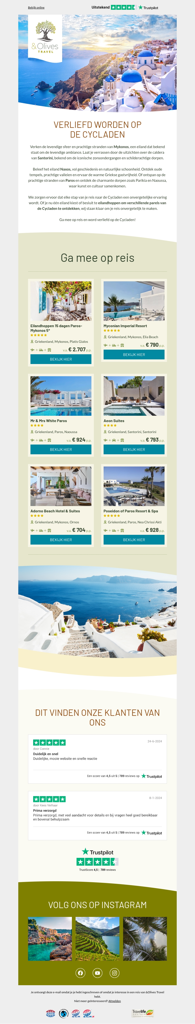 Verliefd worden op de Cycladen π Verliefd worden op de Cycladen π