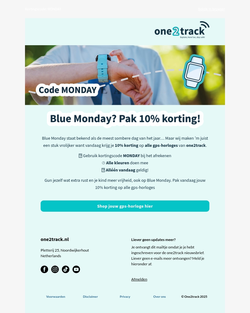 Blue Monday? Wij maken ’m net wat kleurrijker met 10% korting ☀️ Blue Monday? Wij maken ’m net wat kleurrijker met 10% korting ☀️