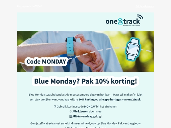 Blue Monday? Wij maken ’m net wat kleurrijker met 10% korting ☀️