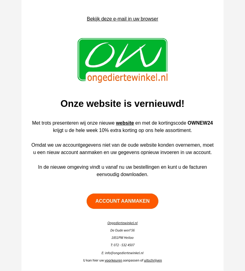 De nieuwe webwinkel van Ongediertewinkel De nieuwe webwinkel van Ongediertewinkel