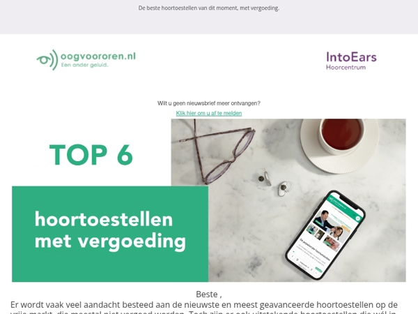 Top 6 hoortoestellen met vergoeding