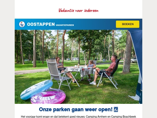 Goed nieuws: Arnhem en Boschbeek openen weer!🌷