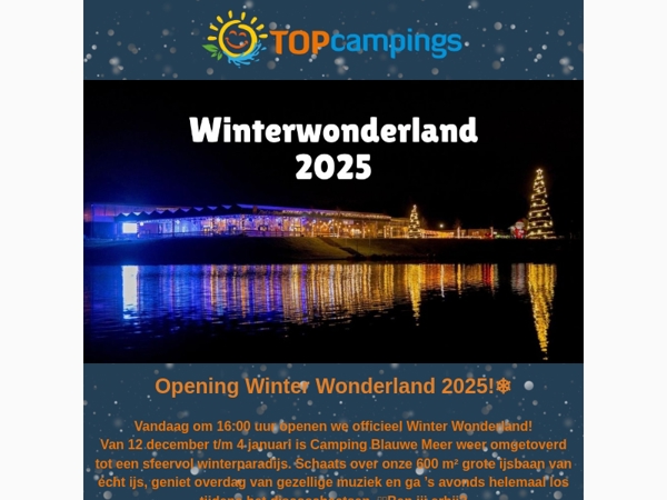 Opening Winter Wonderland bij Blauwe Meer!❄️