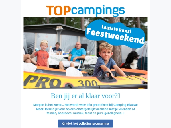 Laatste kans feestweekend!🎉