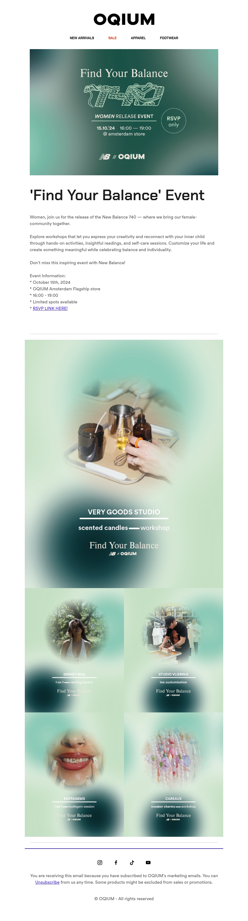 'Find Your Balance' Event with New Balance by OQIUM 'Find Your Balance' Event with New Balance by OQIUM