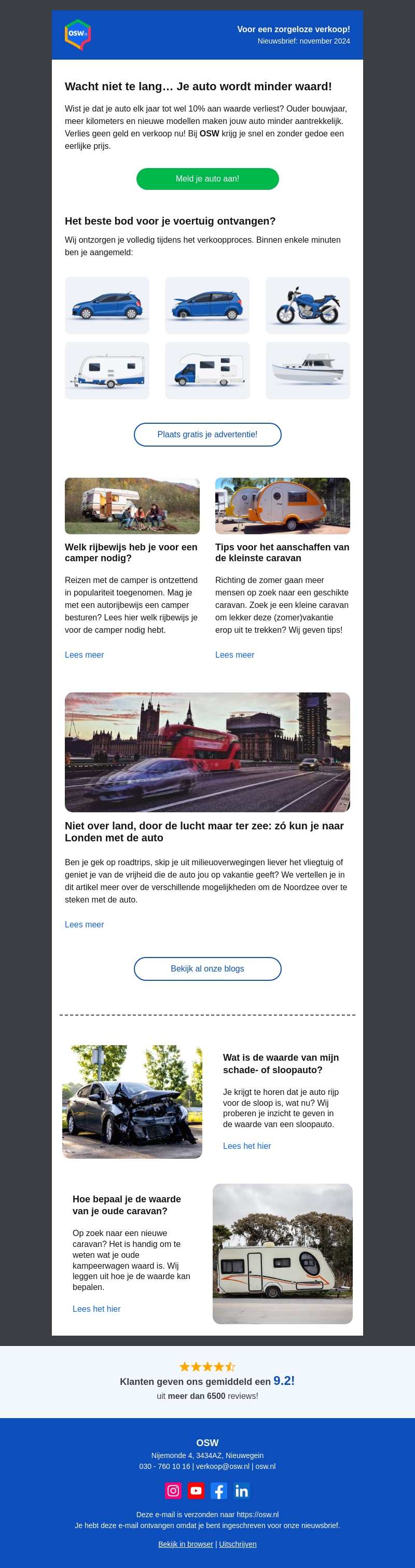Hierdoor zakt binnenkort de waarde van je auto! Hierdoor zakt binnenkort de waarde van je auto!