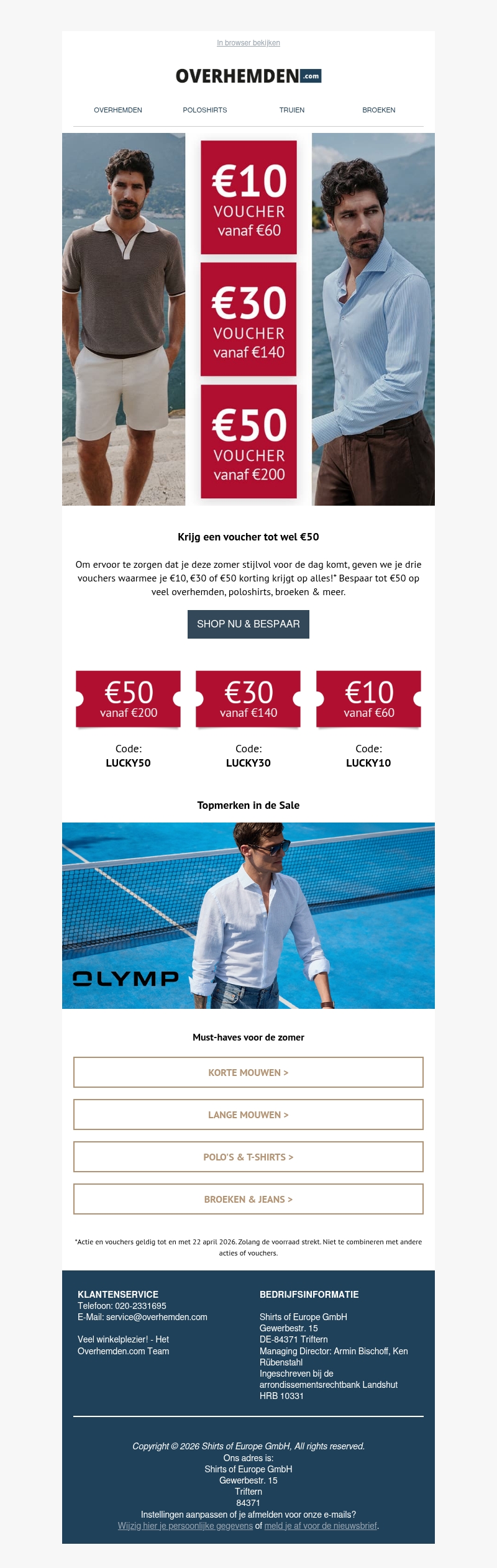 Lucky Sunday 🍀 Verzeker je van een voucher tot € 50 Lucky Sunday 🍀 Verzeker je van een voucher tot € 50
