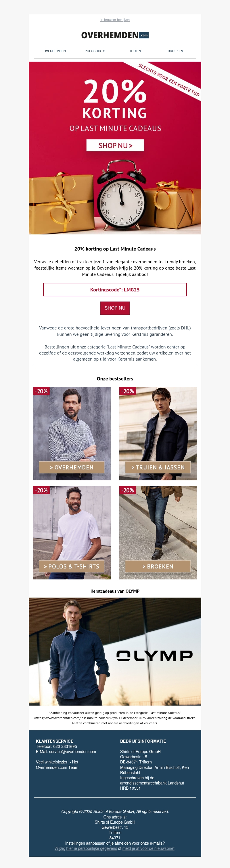 🎄 20% extra korting op je Last Minute Cadeaus 🎄 20% extra korting op je Last Minute Cadeaus
