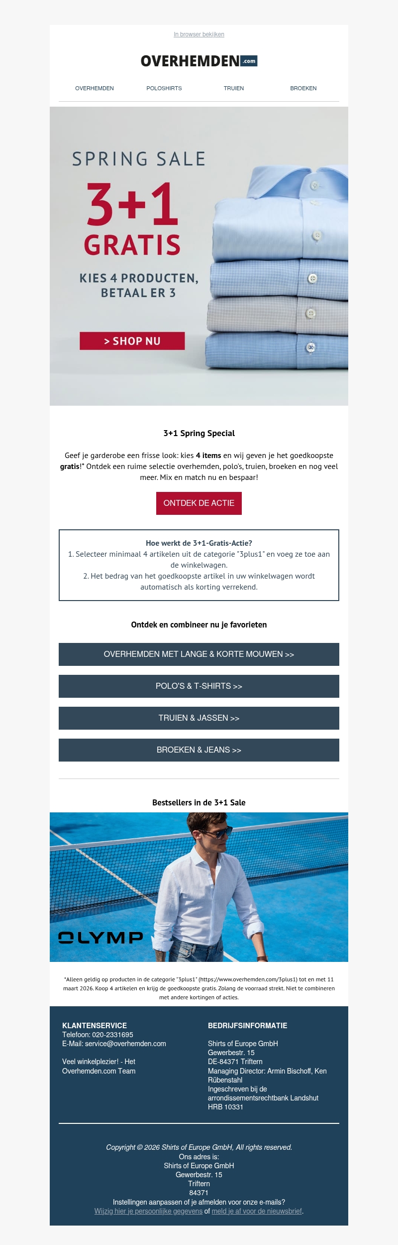 3+1 Spring Sale 🔥 Kies 4 artikelen, betaal er maar 3 3+1 Spring Sale 🔥 Kies 4 artikelen, betaal er maar 3