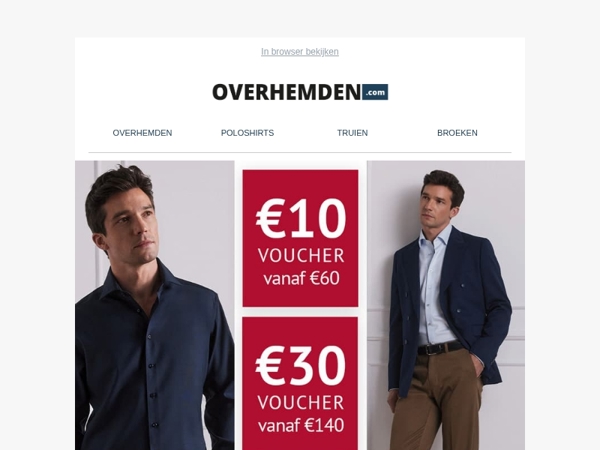 3 vouchers voor jouw kantoorlook 👔 bespaar tot € 50!