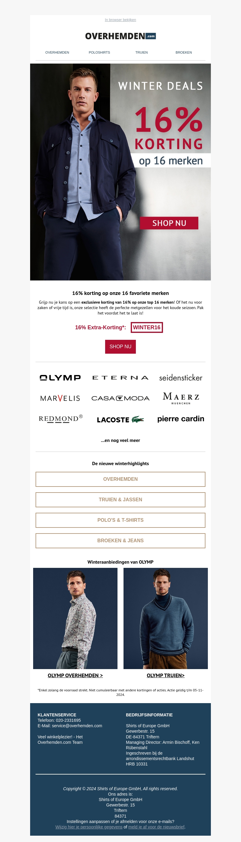 Mis het niet ❱❱ 16% korting op onze 16 favoriete merken Mis het niet ❱❱ 16% korting op onze 16 favoriete merken