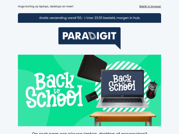 Bekijk nu onze Back 2 School deals!