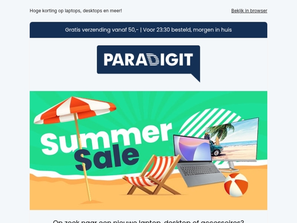 Bekijk onze Summer Sale deals!