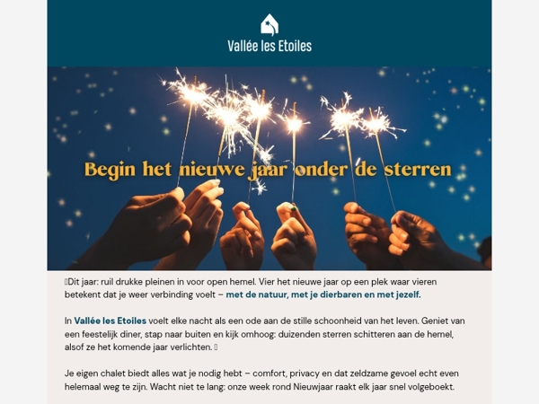 Begin het nieuwe jaar onder de sterren ✨