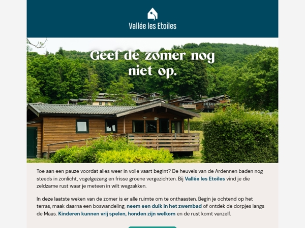 Een groen toevluchtsoord vóór de herfst