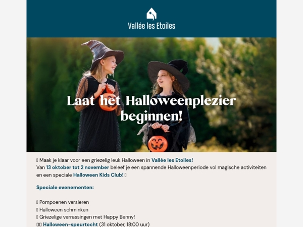 Spooktaculair plezier wacht op je in Vallée les Etoiles!