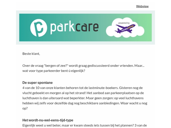 Welk parkeer-type bent u?
