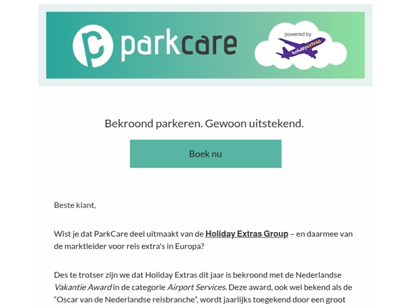 Bekroond parkeren. Gewoon uitstekend.