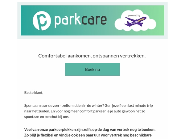 Vandaag boeken, vandaag vertrekken!