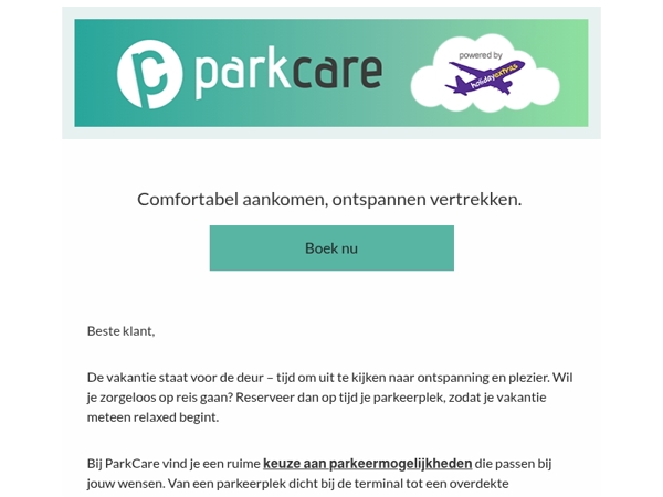 Ontspannen je vakantie beginnen