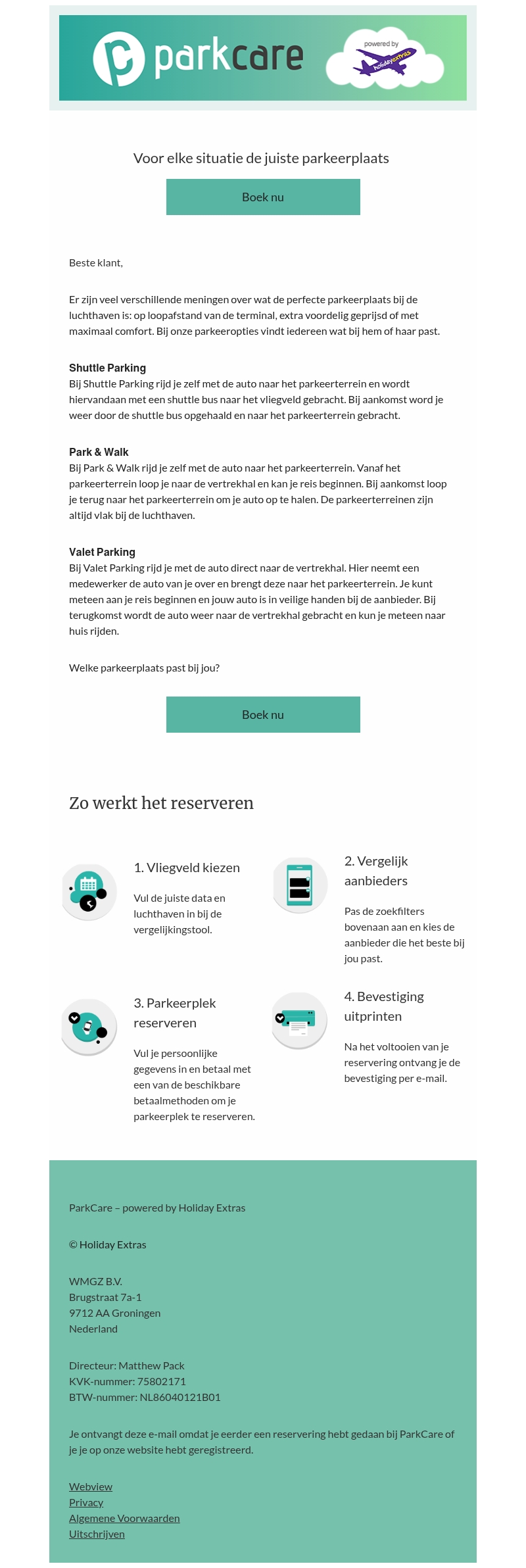 Voor elke situatie de juiste parkeerplaats Voor elke situatie de juiste parkeerplaats