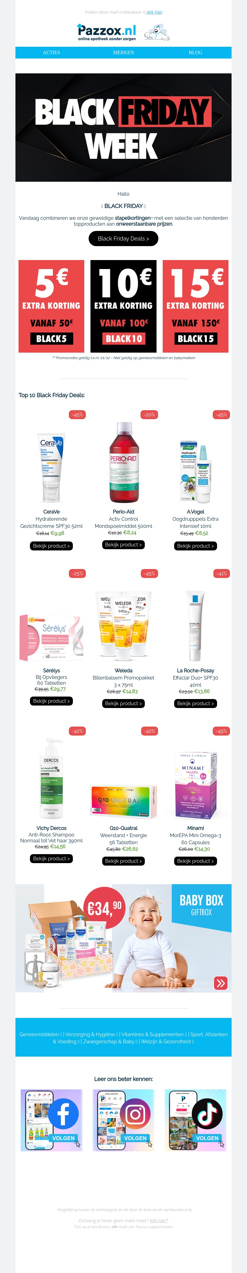 🖤 BLACK FRIDAY: Topdeals + Stapelkortingen 🖤 🖤 BLACK FRIDAY: Topdeals + Stapelkortingen 🖤