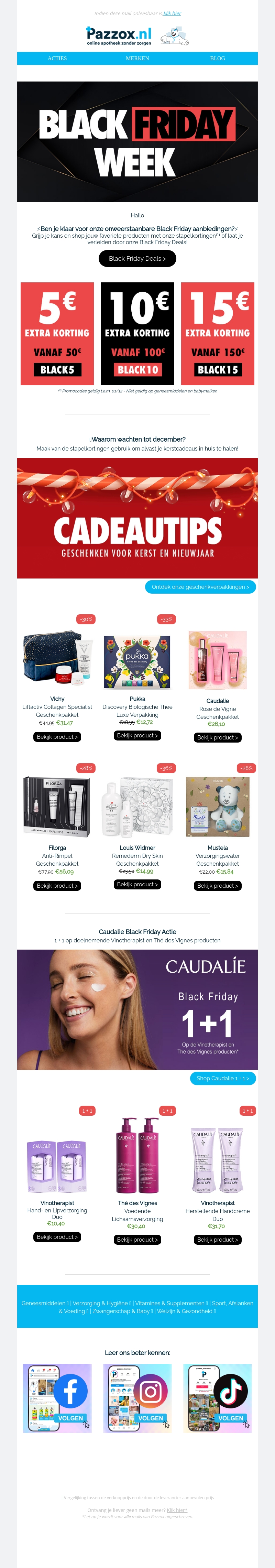 🖤 Shop je kerstgeschenken extra voordelig tijdens Black Friday > 🖤 Shop je kerstgeschenken extra voordelig tijdens Black Friday >